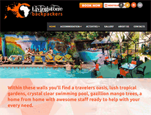 Tablet Screenshot of livingstonebackpackers.com